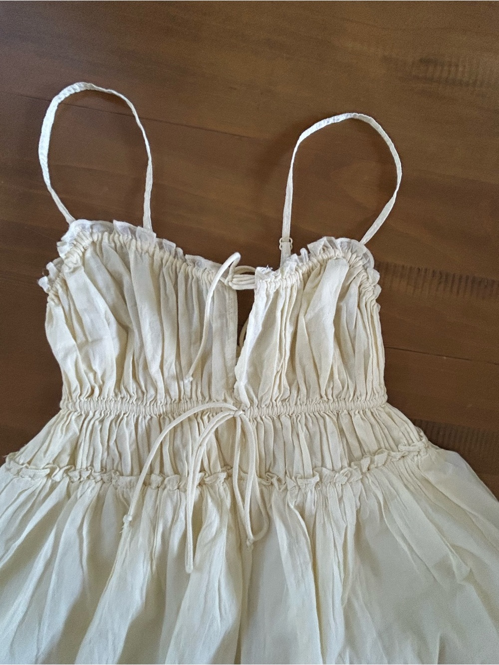 NWT aerie pale yellow mini dress. No wear perfect condition - Picture 4 of 8